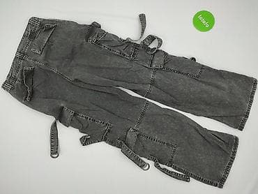 dzinsy: Bershka, Spodnie cargo damskie, rozmiar M — 3