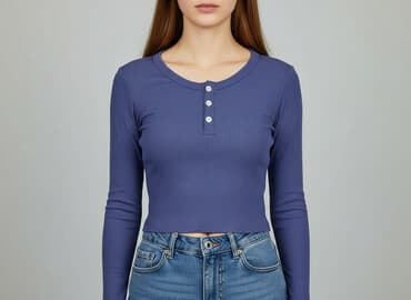 bluzki prazkowane: Top damski, rozmiar S — 6