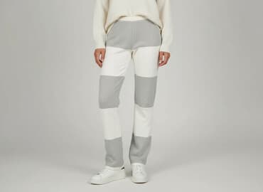 legginsy czarne prążkowane: Legginsy Eleganckie damskie, rozmiar S — 1