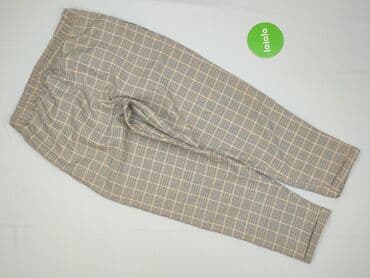 piżama w paski: Spodnie materiałowe damskie, S — 3