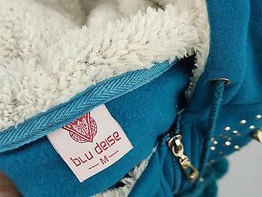 sweter patchwork: Blu, Bluza z kapturem damska, rozmiar M — 4