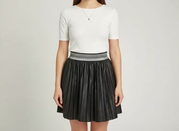 satynowe spódnice z rozcięciem: Milano, Women`s skirt, size S — 1