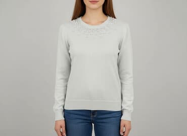 sweter na guziki: Sweter damski, rozmiar M — 5