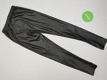 legginsy plus size: Legginsy Ze skóry ekologicznej damskie, rozmiar S — 3