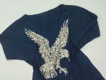 sweter piórkowy na drutach: Bluzka damska, rozmiar M — 1