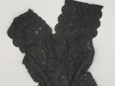 czarna bluzka koronkowa zara: T-shirt damski, rozmiar S — 1