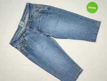 jeansy cropped damskie: Spodnie 3/4 damskie, rozmiar L — 2