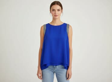 koszulki bez rękawów damskie marella: Vero Moda, Bluzka damska, rozmiar L — 6