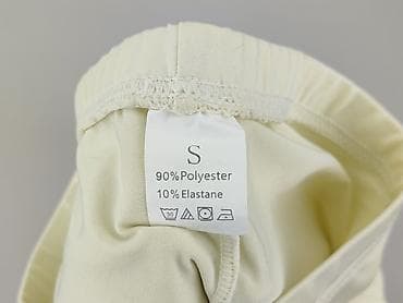 białe platformy: Spodnie materiałowe damskie, rozmiar S — 4