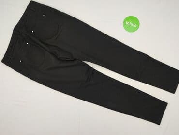legginsy woskowane wysoki stan: Material trousers for women, size XS (EU 34) — 3