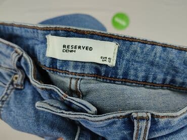 dżinsy reserved z kwiatami: Reserved, Jeansy damskie, rozmiar M — 4