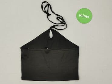 bluzka czarna na impreze: Top damski, rozmiar L — 4