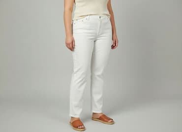 dżinsy damskie ocieplane: Spodnie materiałowe damskie, rozmiar XL — 9