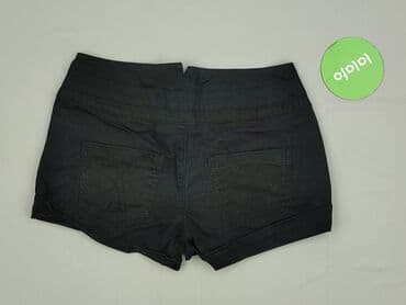 krótkie spodenki z wysokim stanem czarne: PULL&BEAR, Szorty damskie, rozmiar S — 4