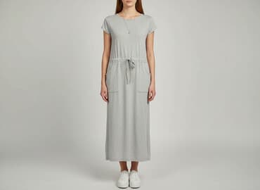 sukienki beżowe midi: Sukienka damska, rozmiar S — 6