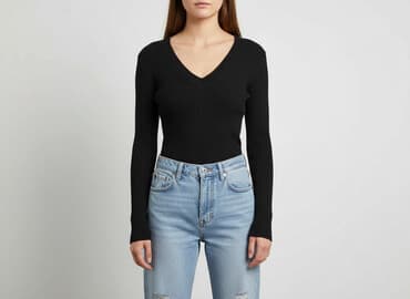 sweter z dziurami bershka: Bershka, Sweter damski, rozmiar S — 7