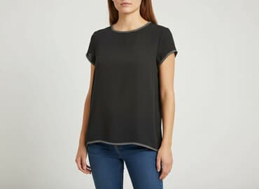 bluzka do spodenek skorzanych: Women's blouse, size S — 1