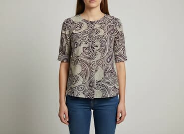 eleganckie bluzki fioletowe: Bluzka damska, rozmiar M — 6