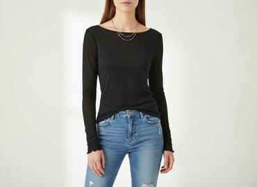 bluzki z siateczka czarne: Bluzka damska, rozmiar S — 1