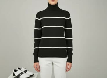 kurt cobain sweter w paski: Golf damski, rozmiar S — 8