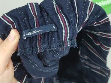 krótkie spodenki z wysokim stanem w paski: Szorty damskie, rozmiar S — 5