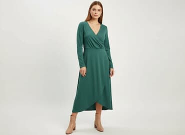 sukienki kopertowa elegancka: Women`s dress, size S — 1