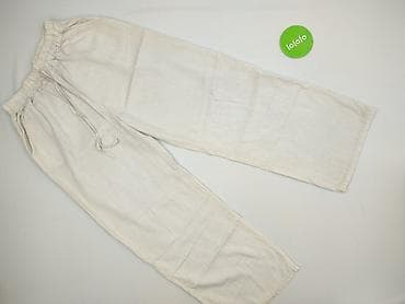 linen trousers pull and bear: Spodnie materiałowe damskie, rozmiar S — 2