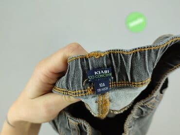 zalando stroje kąpielowe z wysokim stanem: Spodnie jeansowe, Kiabi Kids, 10 lat, 134/140, stan - Bardzo dobry — 4
