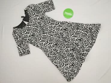 czarną sukienka z białym kołnierzykiem h m: H&M, Sukienka damska, rozmiar M — 3