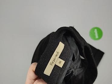 wide jeans: Reserved, Spodnie materiałowe damskie, rozmiar S — 4