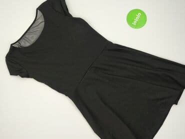 czarna sukienka z rozszerzanymi rękawami: Women`s dress, size S — 4