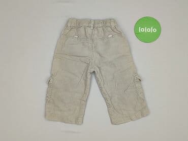 spodnie woskowane z wysokim stanem: Denim pants, 9-12 months, condition - Very good — 3