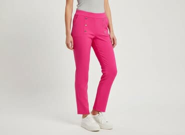 bluzka do różowych spodni: Material trousers for women, size S — 1