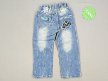 spodnie szeroki: Spodnie jeansowe, 9-12 miesięcy, stan - Idealny — 3