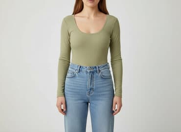 sinsay koszulka basic: Sinsay, Body damskie, rozmiar S — 7