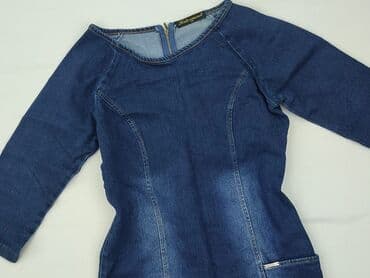 modna kiecka sukienka jeansowa: Sukienka damska, rozmiar XL — 1