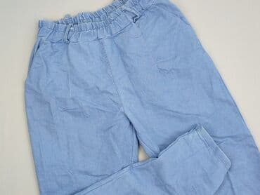 jeansy damskie loose fit: Spodnie materiałowe damskie, rozmiar One size — 1