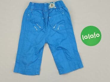 czarne spodnie woskowane: Baby material trousers, 1-3 months, 56-62 cm, condition - Very good — 3