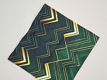 kasi zapały: Poszewka dekoracyjna na poduszkę – zielono‑złoty geometryczny wzór - — 1