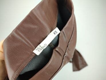 koszula damska z eko skóry: NLY Trend, Material trousers for women, size XS — 5