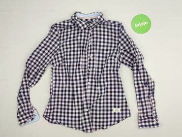 granatowe bluzki wizytowe: Gina Tricot, Koszula damska, rozmiar S — 2