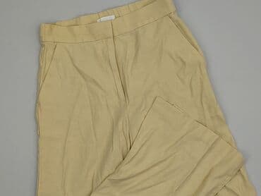 białe lniane spodnie zara: H&M, Spodnie materiałowe damskie, rozmiar M — 1