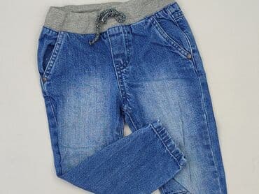 stradivarius spodnie materiałowe: Spodnie jeansowe, F&F, 2-3 lat, 98, stan - Bardzo dobry — 1