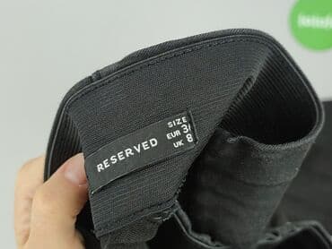biala koszulka reserved: Spodnie materiałowe damskie, rozmiar S — 4