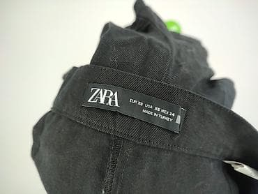 lniana: Zara, Spodnie materiałowe damskie, rozmiar XS — 5