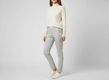 deichmann srebrne buty: Freesia, Spodnie materiałowe damskie, rozmiar S — 6