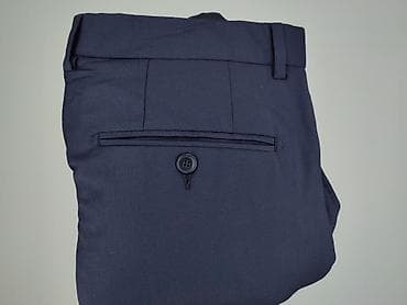 hooligans 3: Męskie spodnie garniturowe OLLY GAN - Kolor: granatowy/navy - Krój — 6