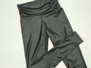 legginsy woskowane matowe: Legginsy Ze skóry ekologicznej damskie, rozmiar M — 1