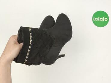 jakie rajstopy do srebrnej sukienki: Botki damskie, 38, stan - Idealny — 4