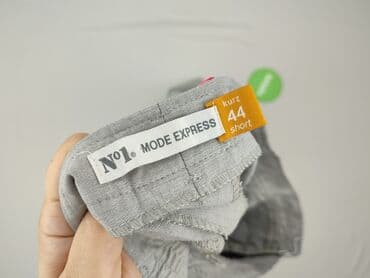 szare szerokie jeansy: Spodnie materiałowe damskie, rozmiar 2XL — 4